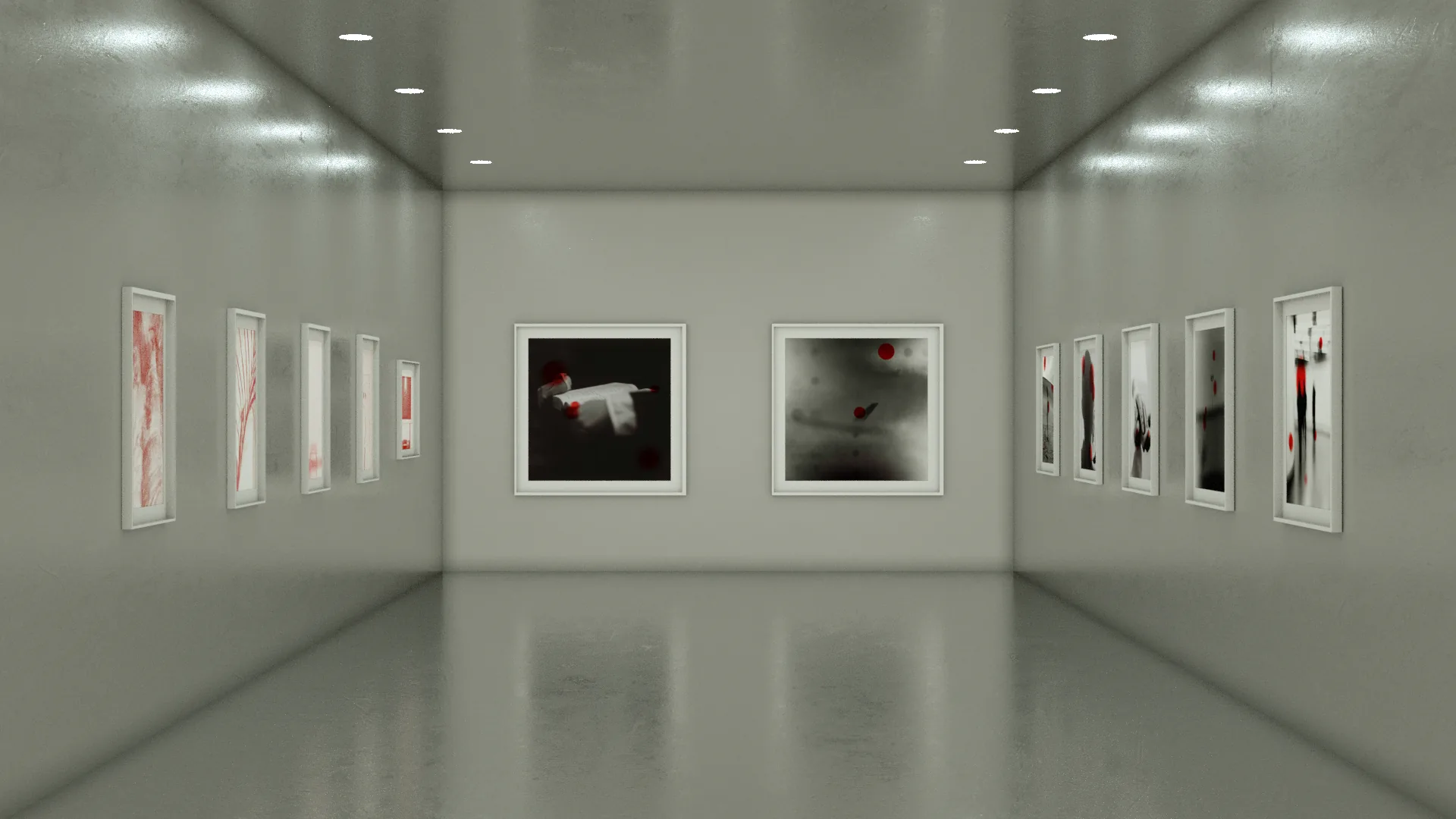 Random Periods I, installation view (rendering)